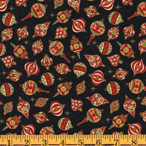 black gold metallic quilt fabric christmas|Jordan Fabrics Metallic Christmas Blossom 10007P 1 .